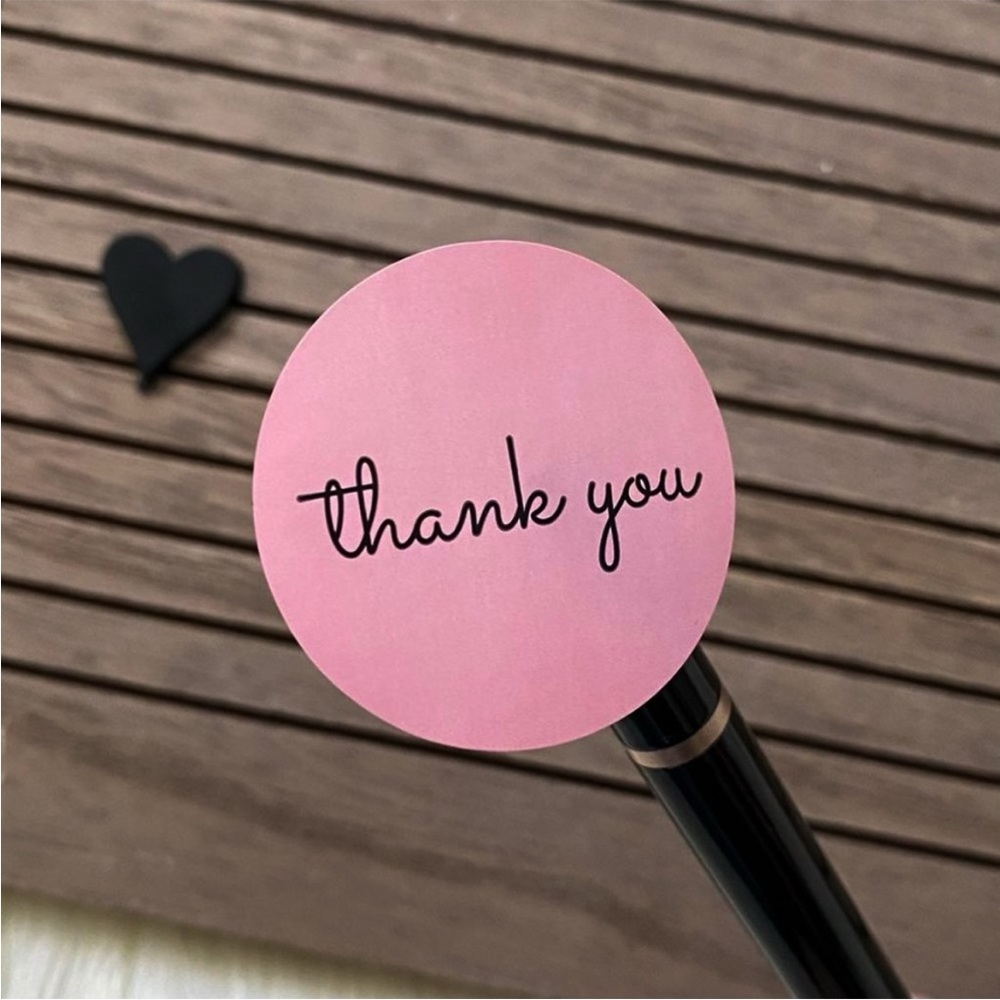 120ct Thank You Round Stickers 1.5”